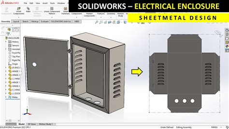 sheet metal with solidworks enclosure design project|solidworks 2013 sheet metal.